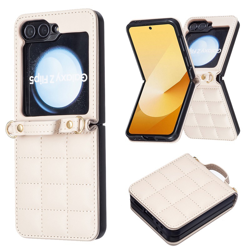 Luxury Crossbody Diamond Leather Case For Samsung Galaxy Z Flip 6 5 4 3 