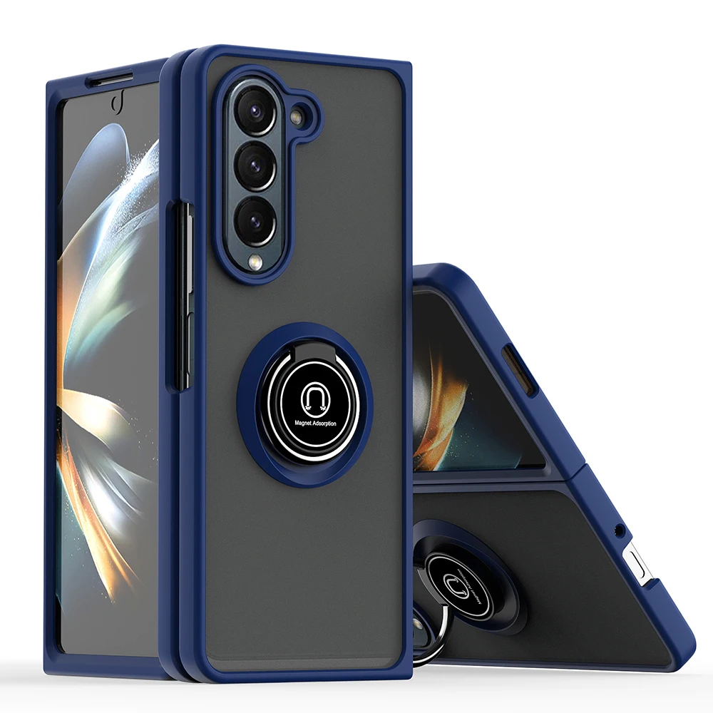 Armor Magnet Ring Holder Shockproof Case For Samsung Galaxy Z Fold 6/5/4/3 