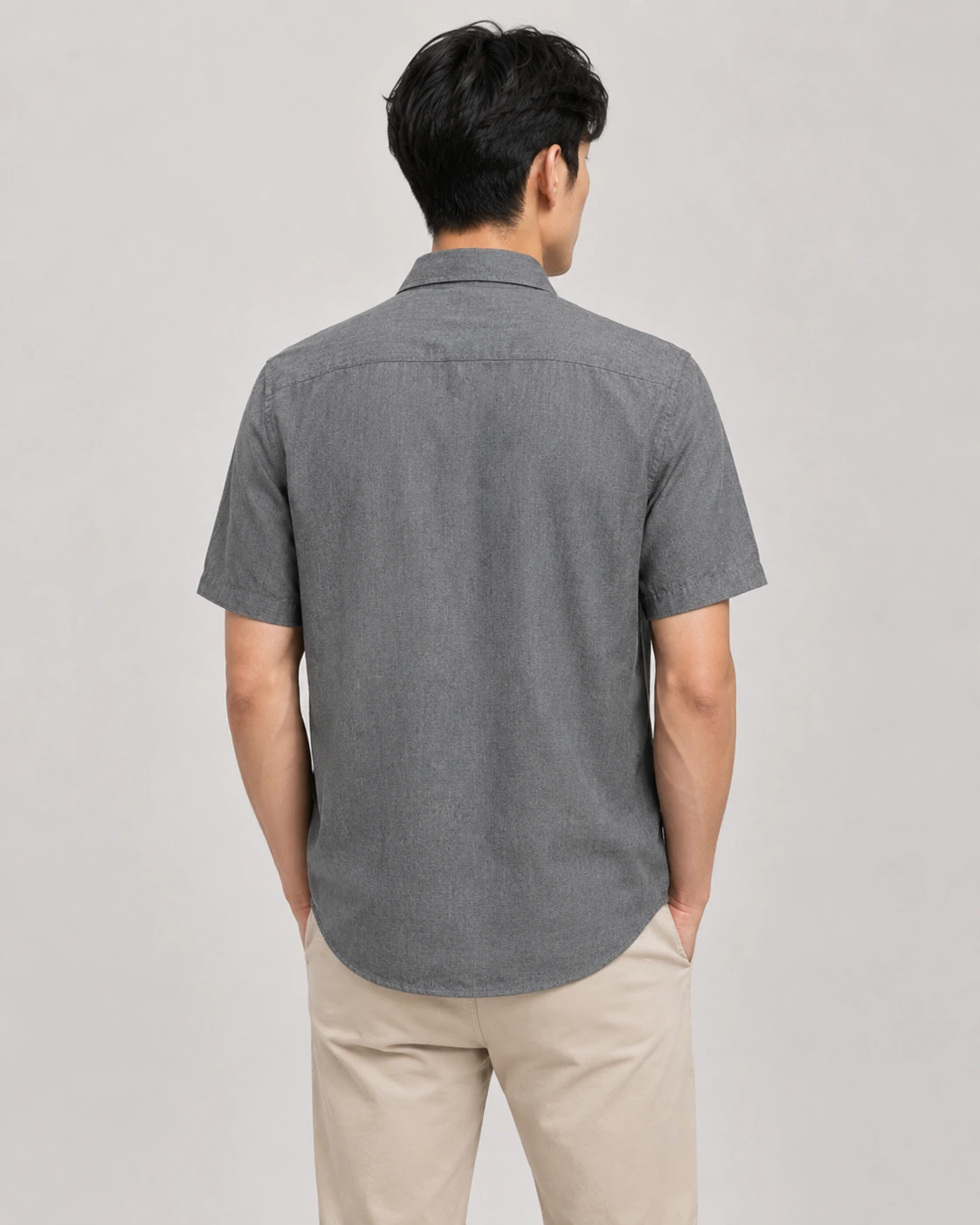 Men's Breathable Cotton-Linen Short Sleeve Shirt