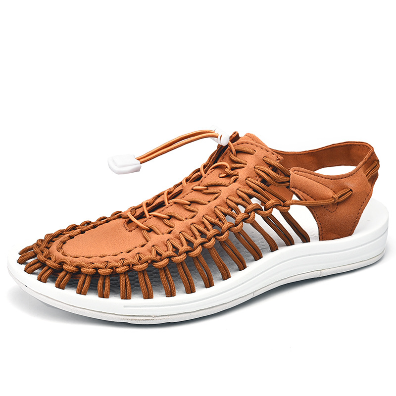 Woven sandals men's outdoor beach shoes