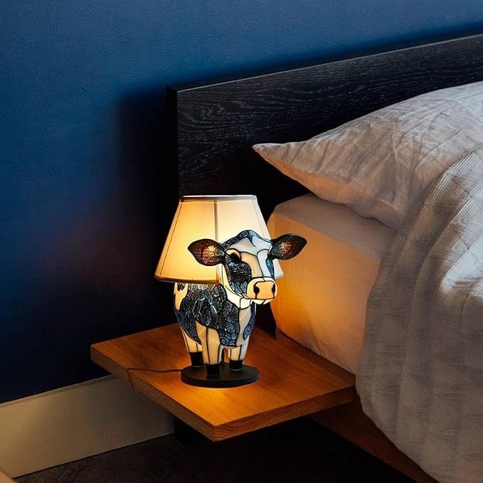 (HOT SALE NOW 50% OFF) -ANIMAL COW TABLE LAMP