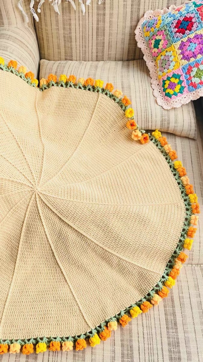 🎁Mother's Day Hot Sale💐DIY Handmade Crochet Bouquet Blanket