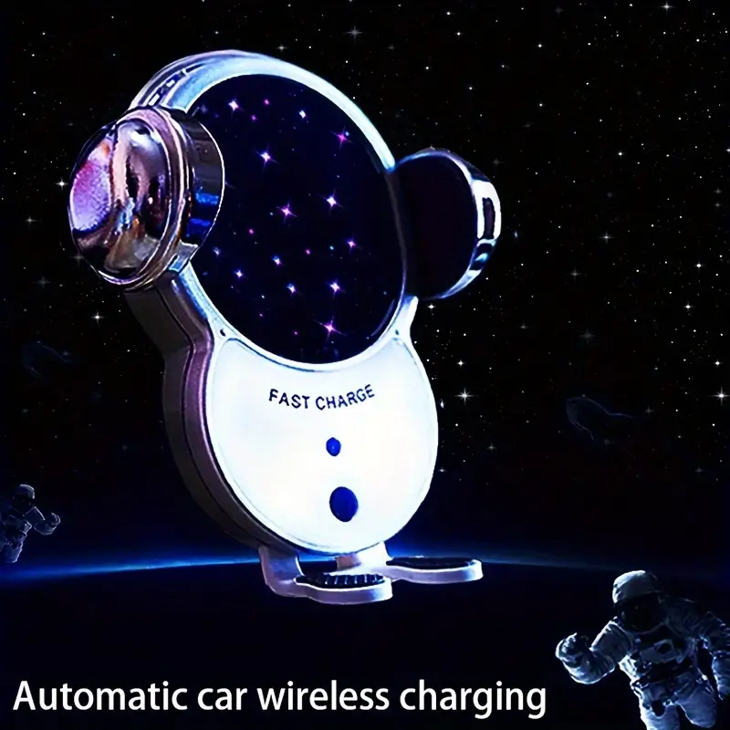 wireless car charger   15w     clamping car charger phone holder details 2