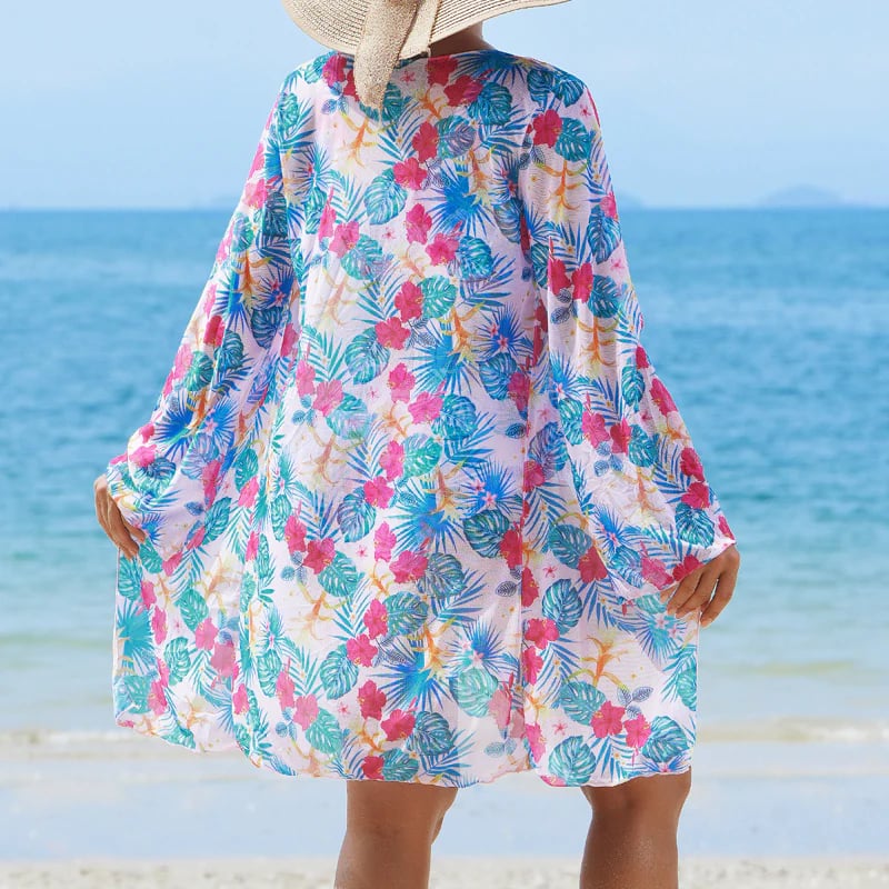 🌼👙 Women's Fashionable Sexy Printed Swimsuit 3-Piece Set