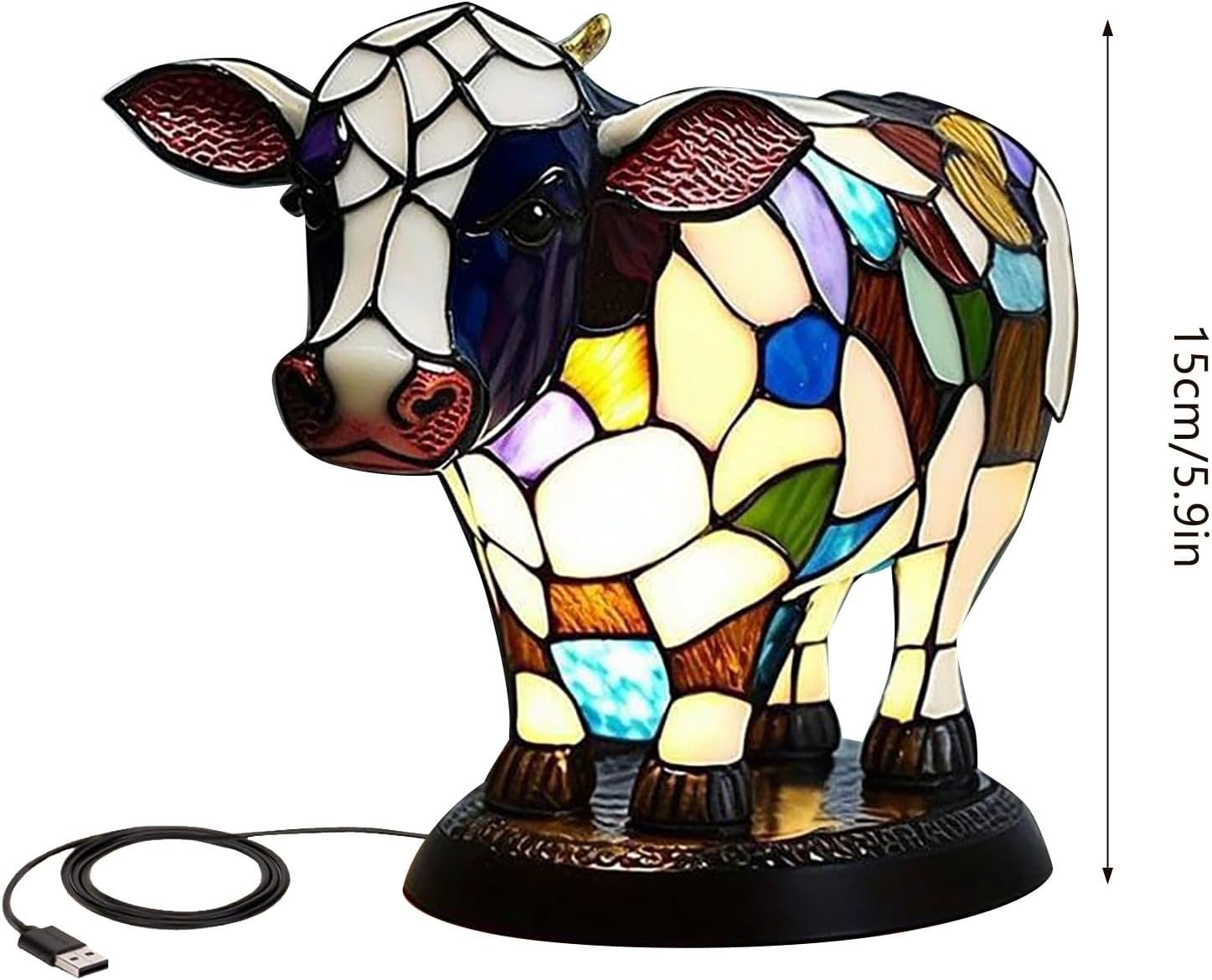 (HOT SALE NOW 50% OFF) -ANIMAL COW TABLE LAMP