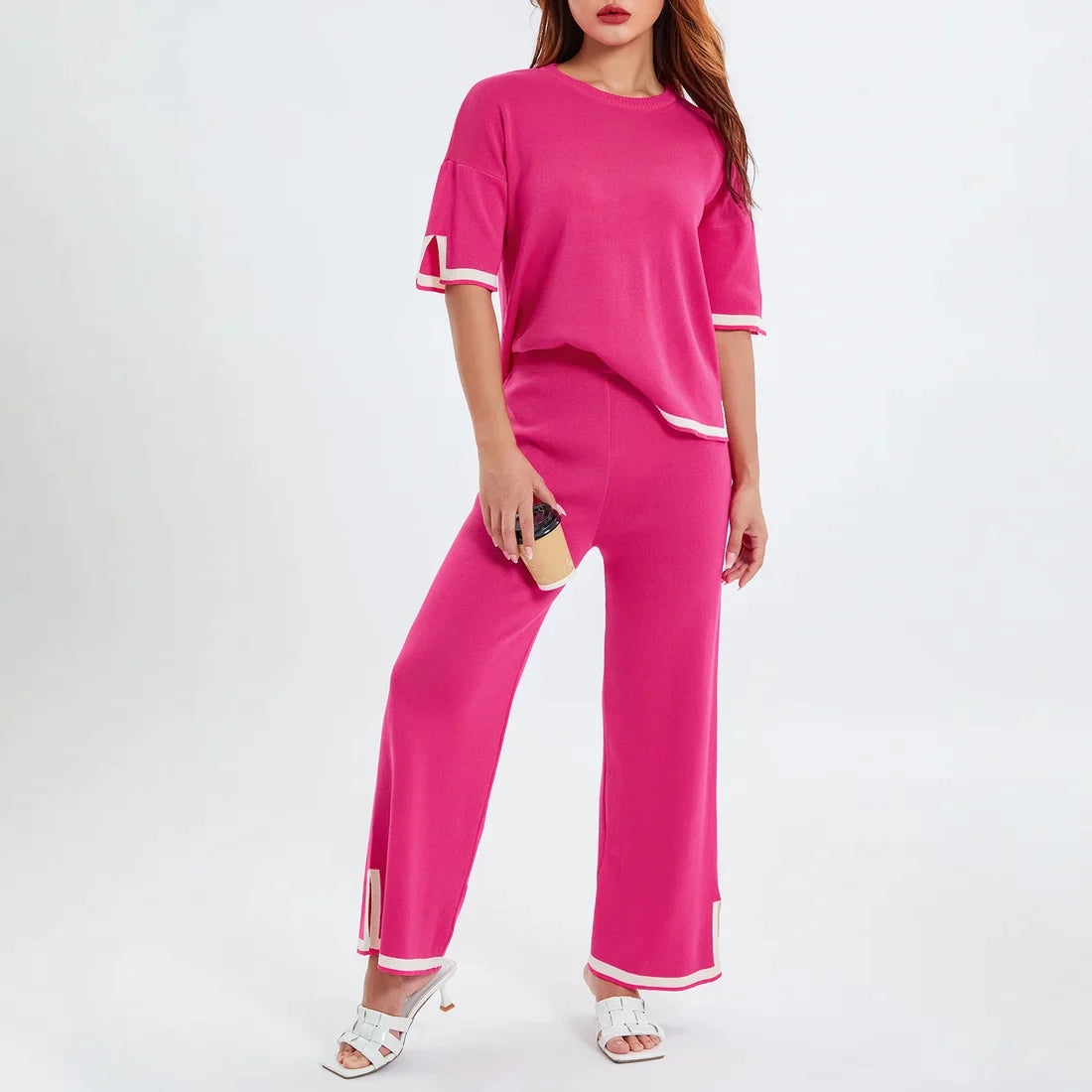 Classy Elastic Knit Lounge Set (Universal size Fit)