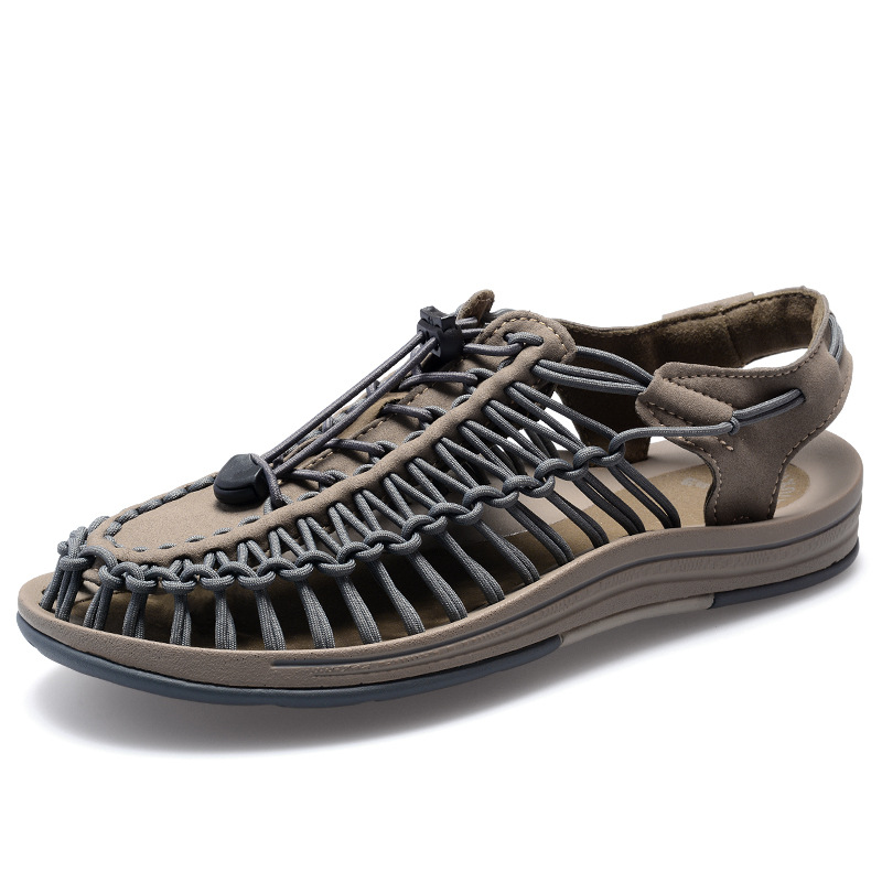 Woven sandals men's outdoor beach shoes