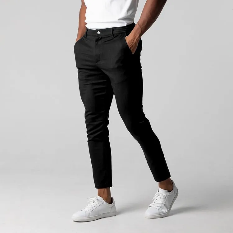 ACTIVE CHINOS - BLACK