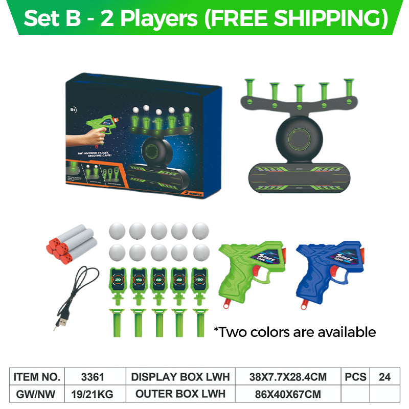 Xmas Sales - 50% OFFGlow-in-the-Dark Hovering Shooting Target Pistol Set