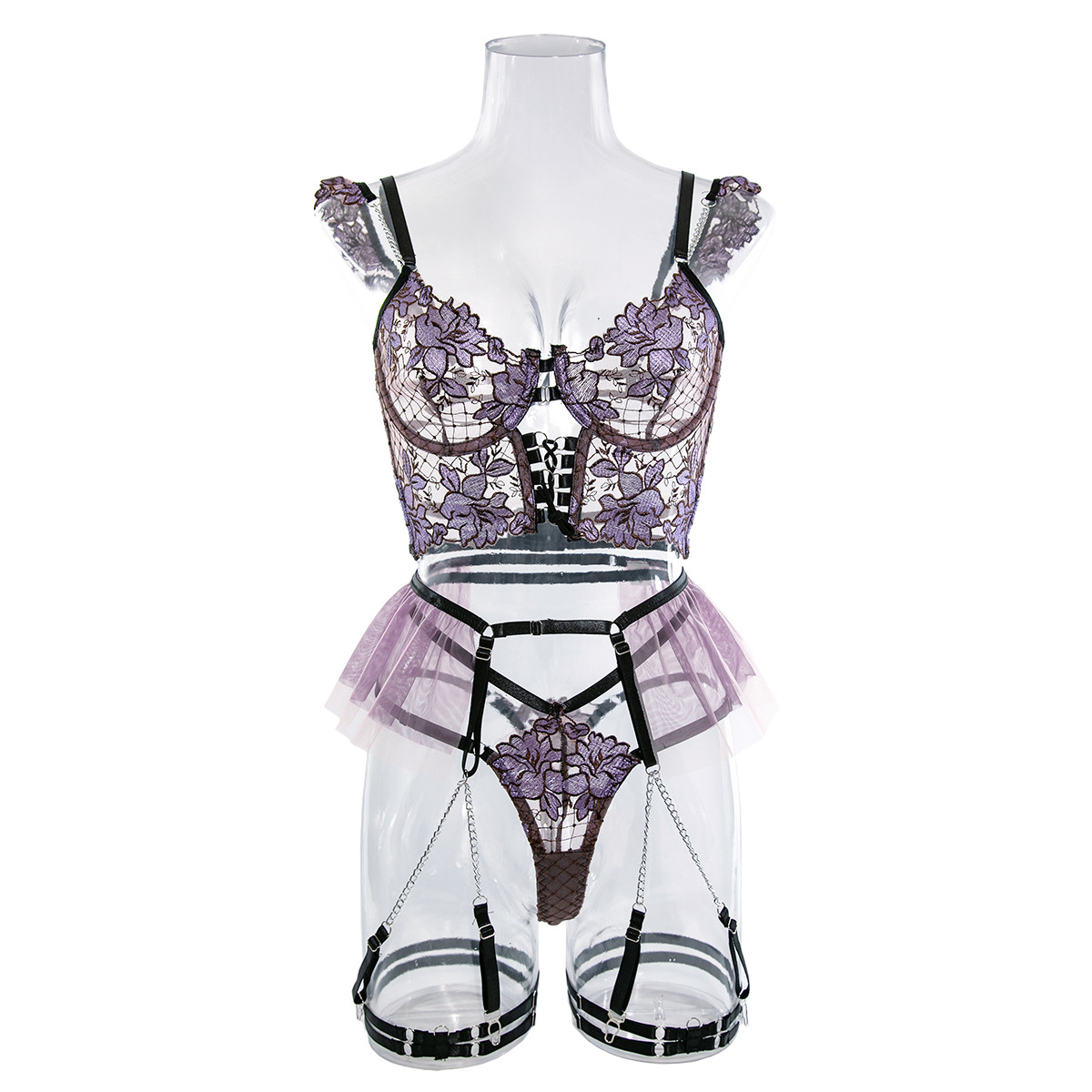 Wisteria Flower Lace French Suit