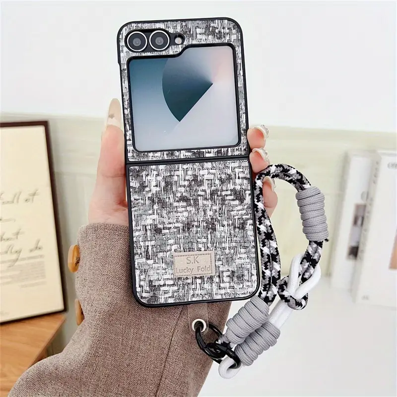 Braided Color Lanyard Phone Case For Samsung Galaxy Z Flip 6/5/4/3