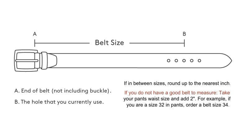 Handmade full-grain leather belt - Buy 2 Free Shipping