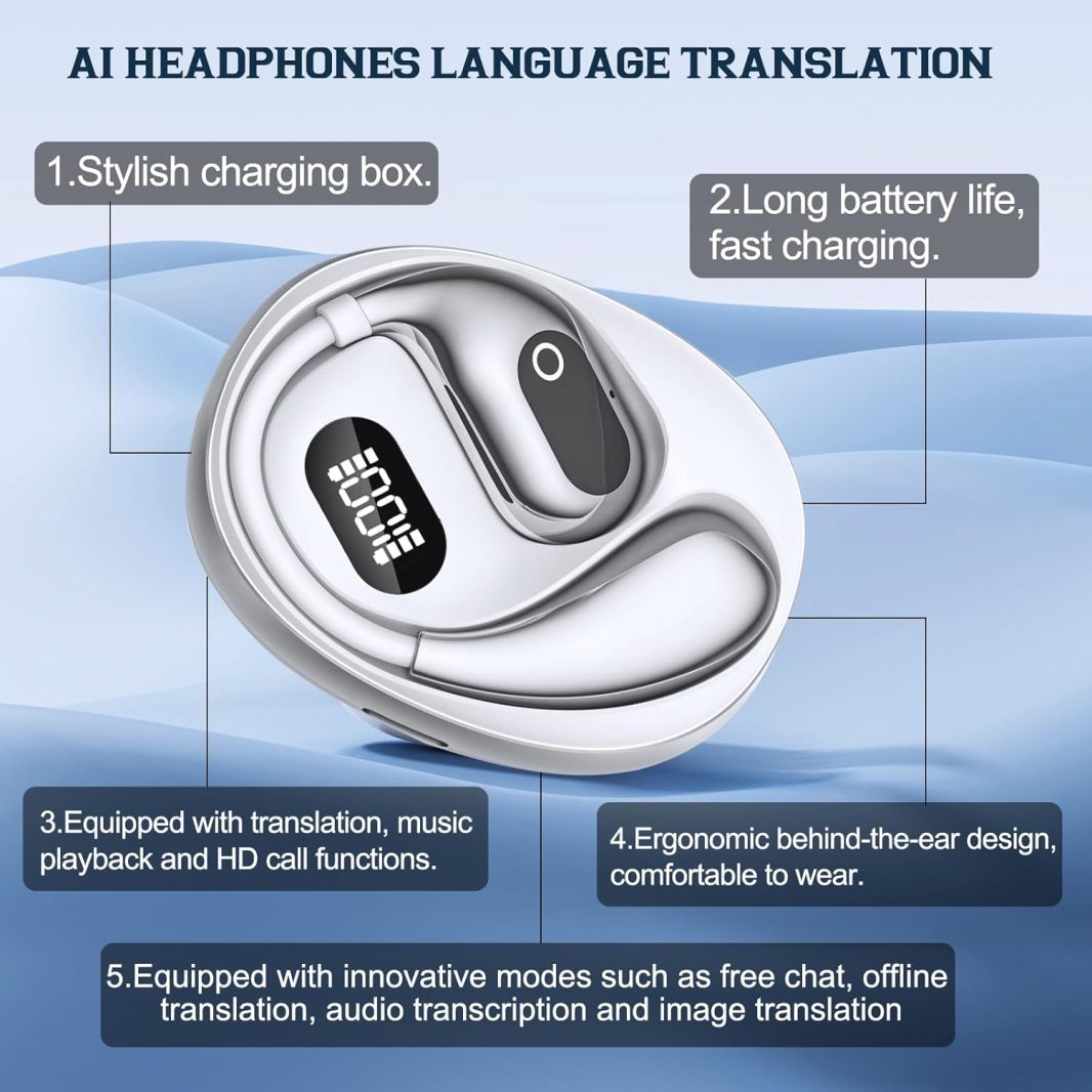 2025 Early Bird-XG99 Pro Instant Ai Translation Headphones