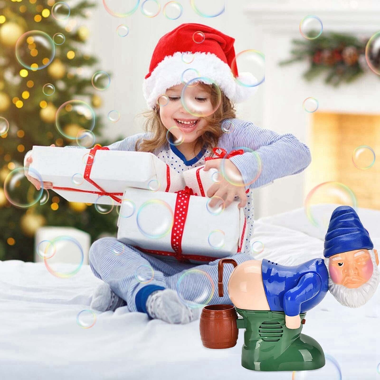 Bubble Blowing Santa