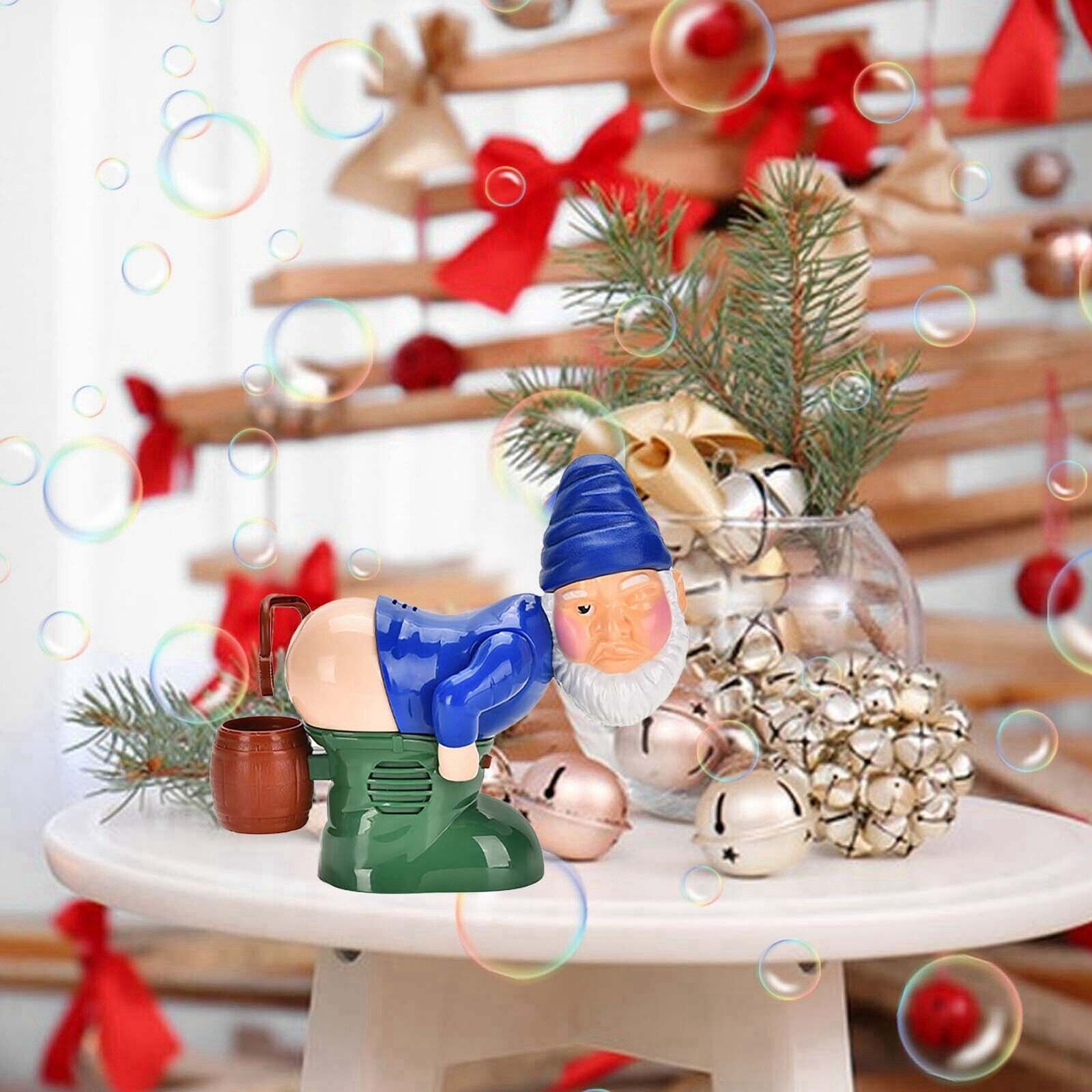 Bubble Blowing Santa