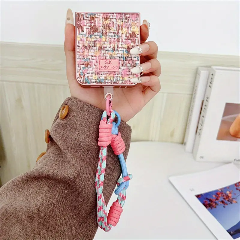 Braided Color Lanyard Phone Case For Samsung Galaxy Z Flip 6/5/4/3