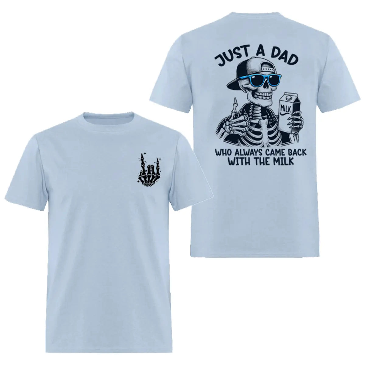 Just A Dad Who Always Came Back With The Milk Printed Oversized Unisex T-shirt Oversized Image - 9