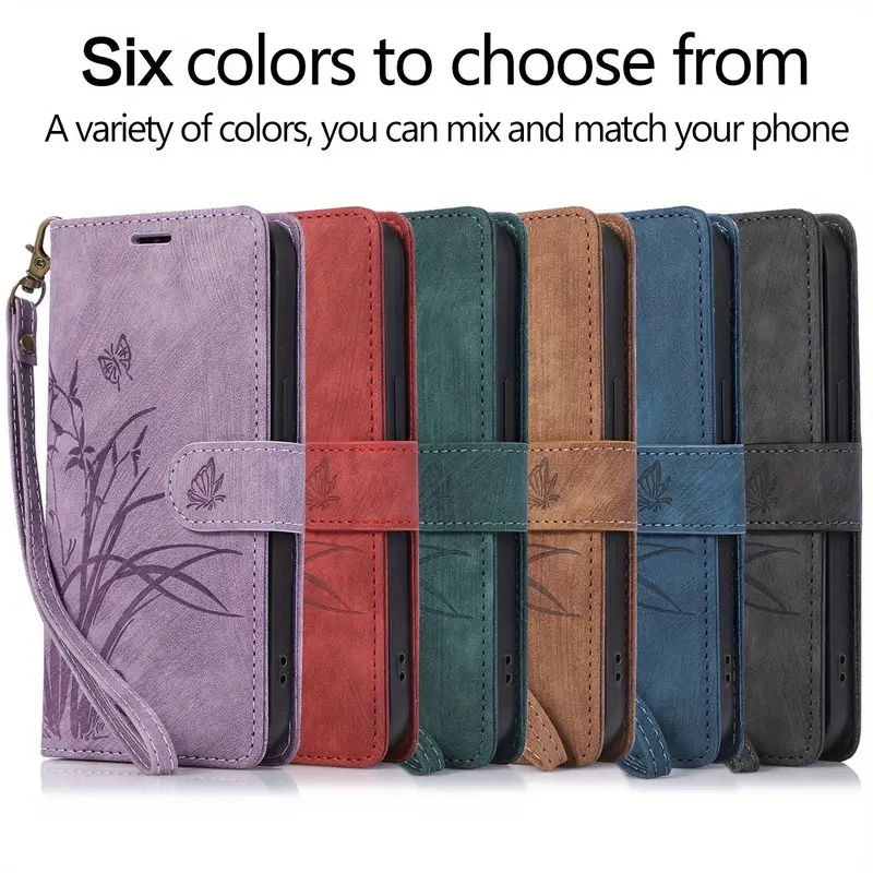 flower flip case for google pixel 8 8a 7 7a 6 6a pro lanyard pu leather wallet card slot stand magnetic phone bag cover details 0