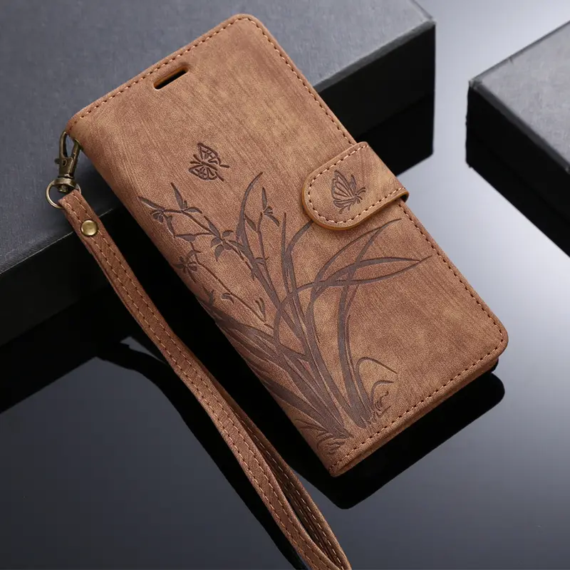 flower flip case for google pixel 8 8a 7 7a 6 6a pro lanyard pu leather wallet card slot stand magnetic phone bag cover details 5