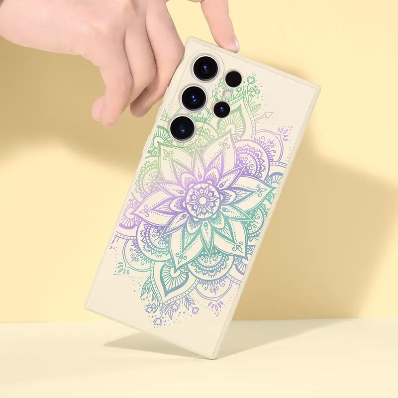 mandala flower pattern phone case for for samsung s24ultra s24 s24 s23ultra s23 s23 s23fe s22ultra s22 s22 s21ultra s21 s21fe s21 s20ultra s20 s20fe s20 a23 a23 5g a33 5g a53 5g a54 5g details 3