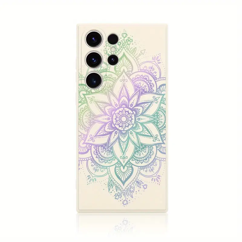 mandala flower pattern phone case for for samsung s24ultra s24 s24 s23ultra s23 s23 s23fe s22ultra s22 s22 s21ultra s21 s21fe s21 s20ultra s20 s20fe s20 a23 a23 5g a33 5g a53 5g a54 5g details 5