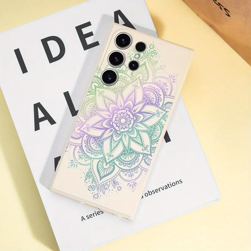 mandala flower pattern phone case for for samsung s24ultra s24 s24 s23ultra s23 s23 s23fe s22ultra s22 s22 s21ultra s21 s21fe s21 s20ultra s20 s20fe s20 a23 a23 5g a33 5g a53 5g a54 5g details 6