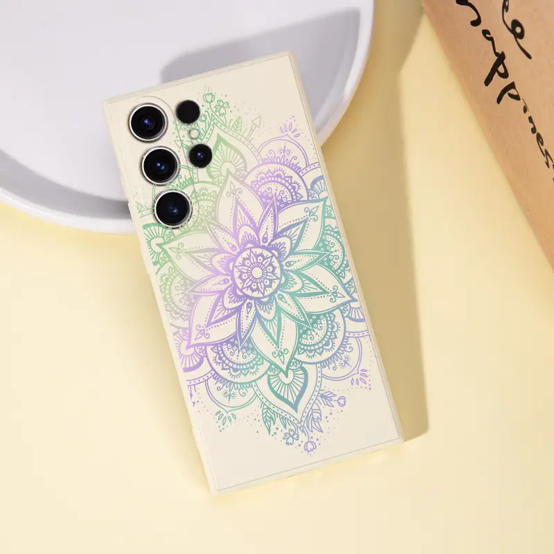 mandala flower pattern phone case for for samsung s24ultra s24 s24 s23ultra s23 s23 s23fe s22ultra s22 s22 s21ultra s21 s21fe s21 s20ultra s20 s20fe s20 a23 a23 5g a33 5g a53 5g a54 5g details 1