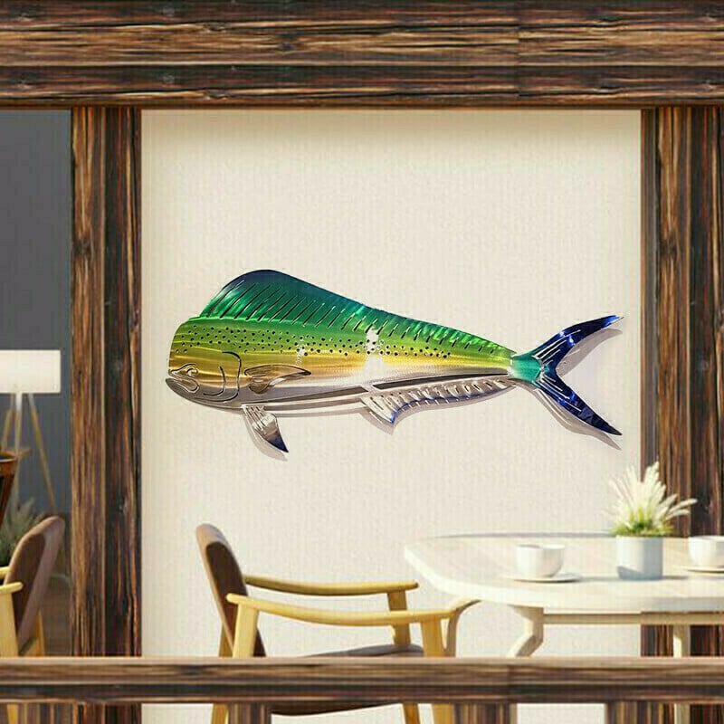 49% OFF -  Metal Shark Art Wall Decor