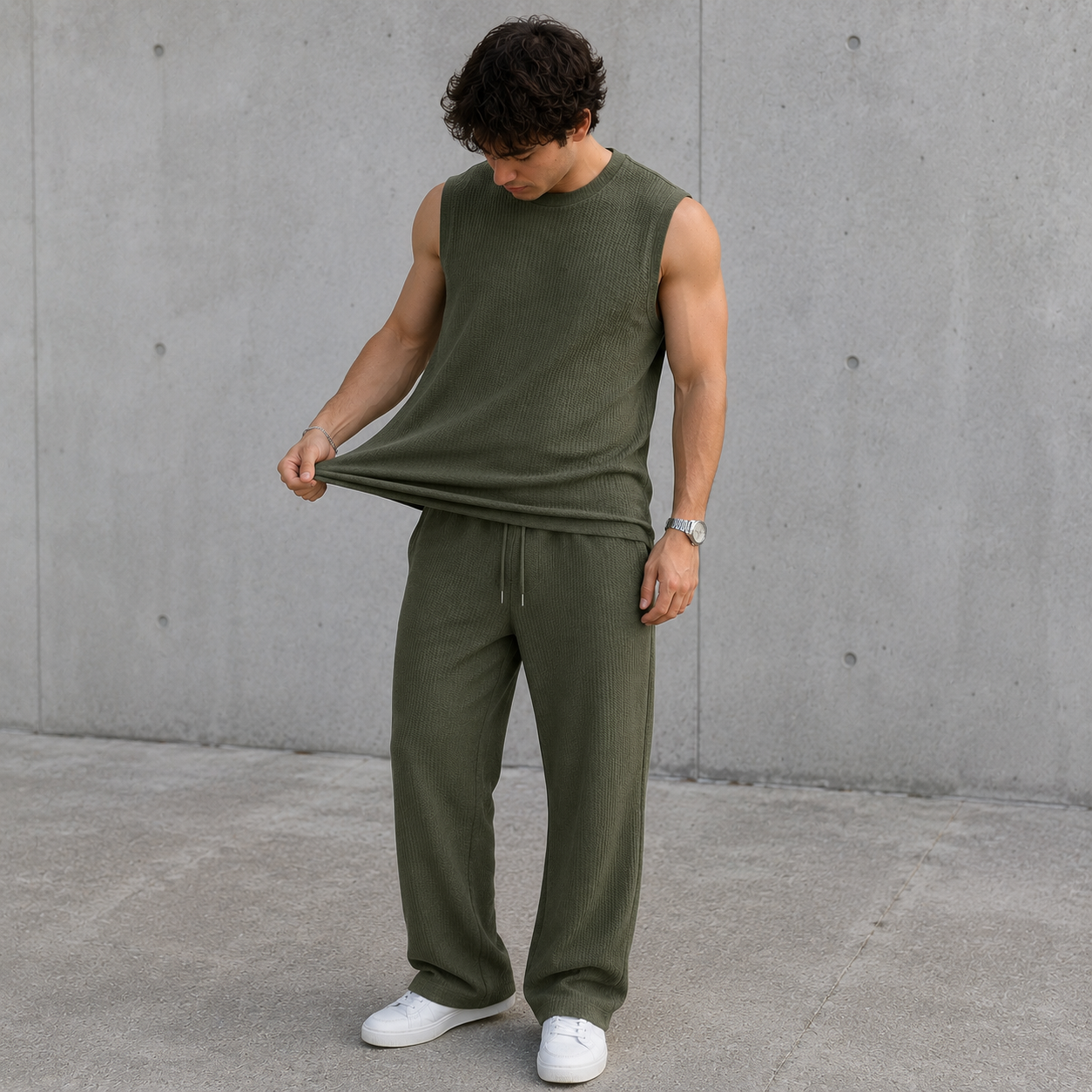 Sleeveless Lounge Set