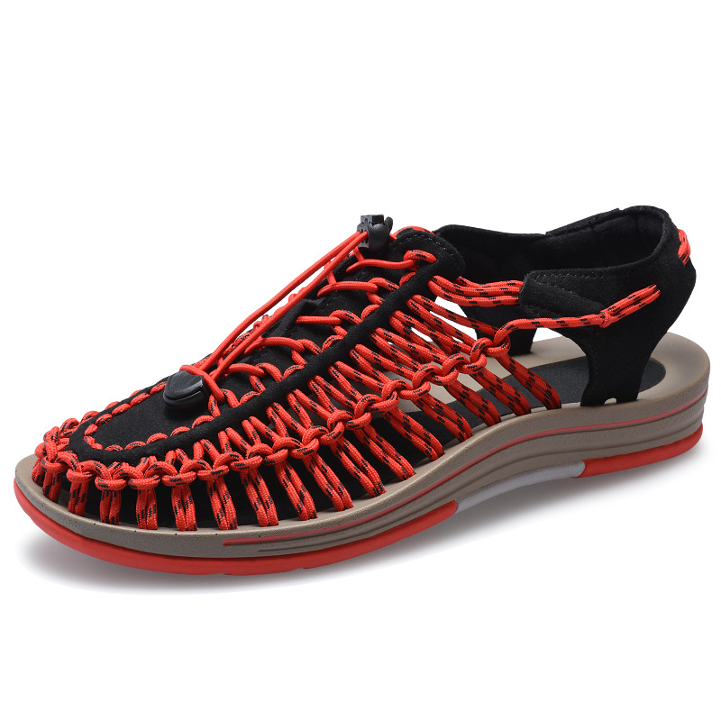 Woven sandals men's outdoor beach shoes