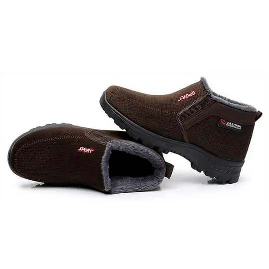 (⏰CLEARANCE SALE 70% OFF) Men's 2024 Winter New Waterproof And Non-Slip Slip-On Warm Cotton Shoes Correction Ankle Support Wide Toe Arch Support Sports Shoes