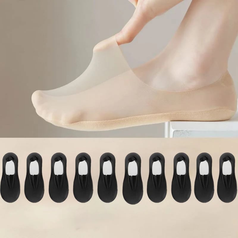 ✨Ultra Thin Liner Socks Non Slip ComBed Cotton No Show Socks
