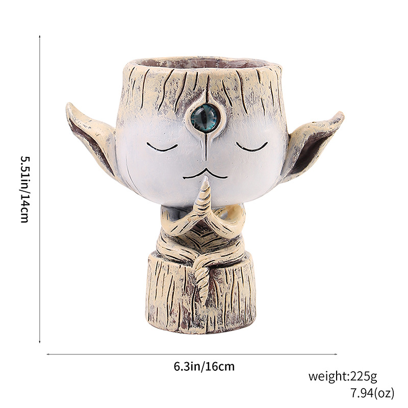 Big Eyes Elf Flower Pot