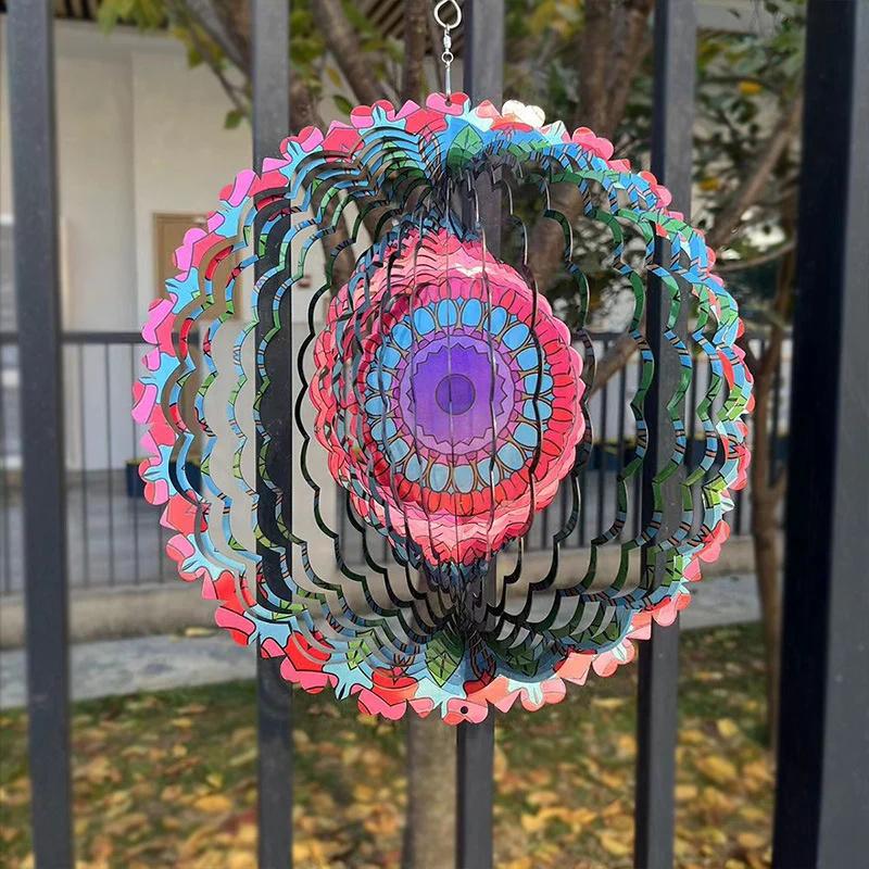 🔥2025 Hot Sales-50% OFF 3D Colorful Wind Spinning Mandala