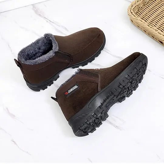 (⏰CLEARANCE SALE 70% OFF) Men's 2024 Winter New Waterproof And Non-Slip Slip-On Warm Cotton Shoes Correction Ankle Support Wide Toe Arch Support Sports Shoes