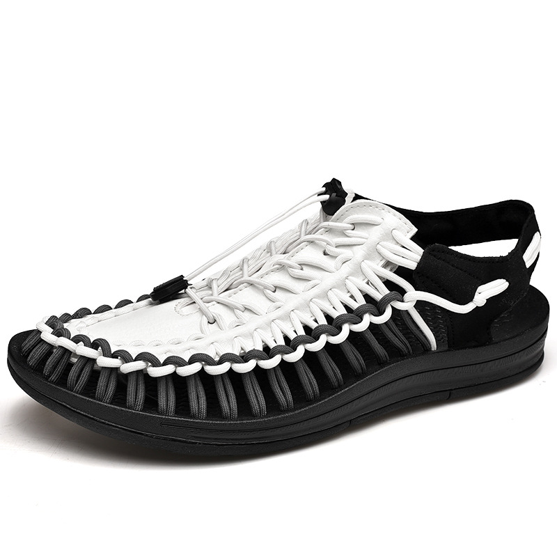 Woven sandals men's outdoor beach shoes