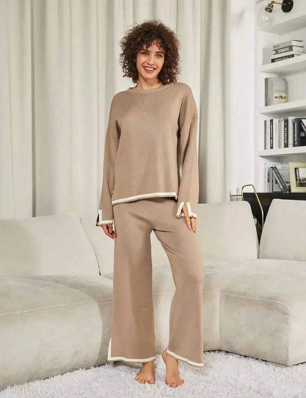 Classy Elastic Knit Lounge Set (Universal size Fit)
