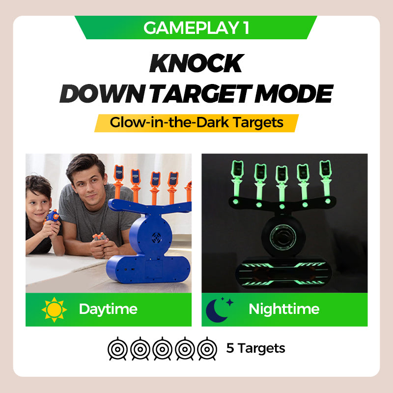 Xmas Sales - 50% OFFGlow-in-the-Dark Hovering Shooting Target Pistol Set