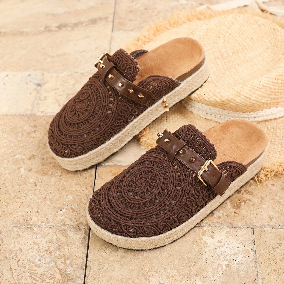Women's Elegant Summer Vacation Style Slip-On Sandals