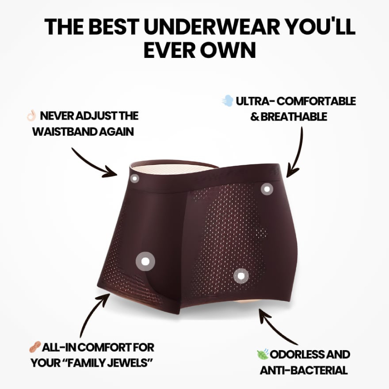 🔥Buy 5 Get 5 Free only today!!!💥BAMBOO FIBRE BOXER SHORTS - FOR ALL-DAY COMFORT