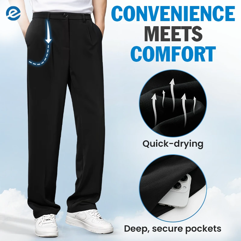 EaseMotions Super Stretch Ice Silk Comfort Everyday Pants