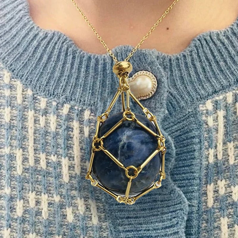 🔥2025 Crystal Stone Holder Necklace