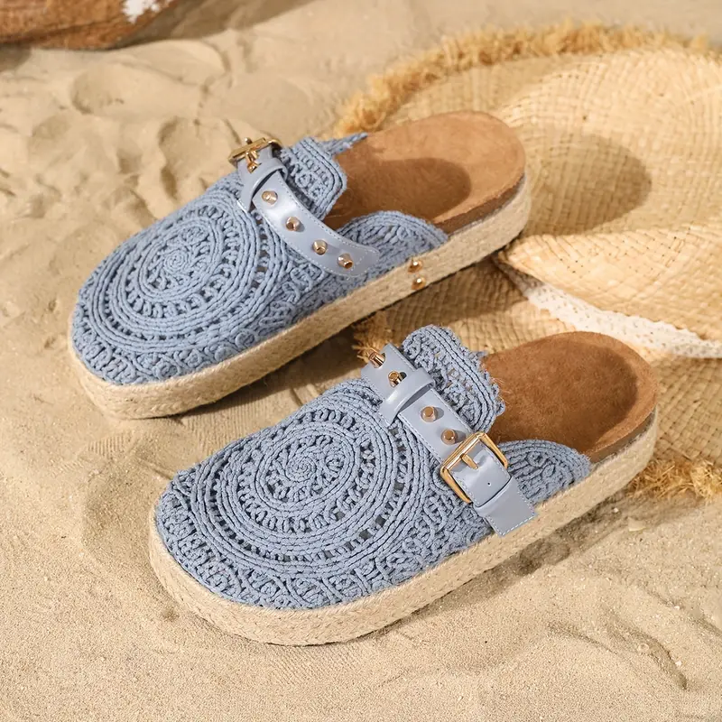 Women's Elegant Summer Vacation Style Slip-On Sandals