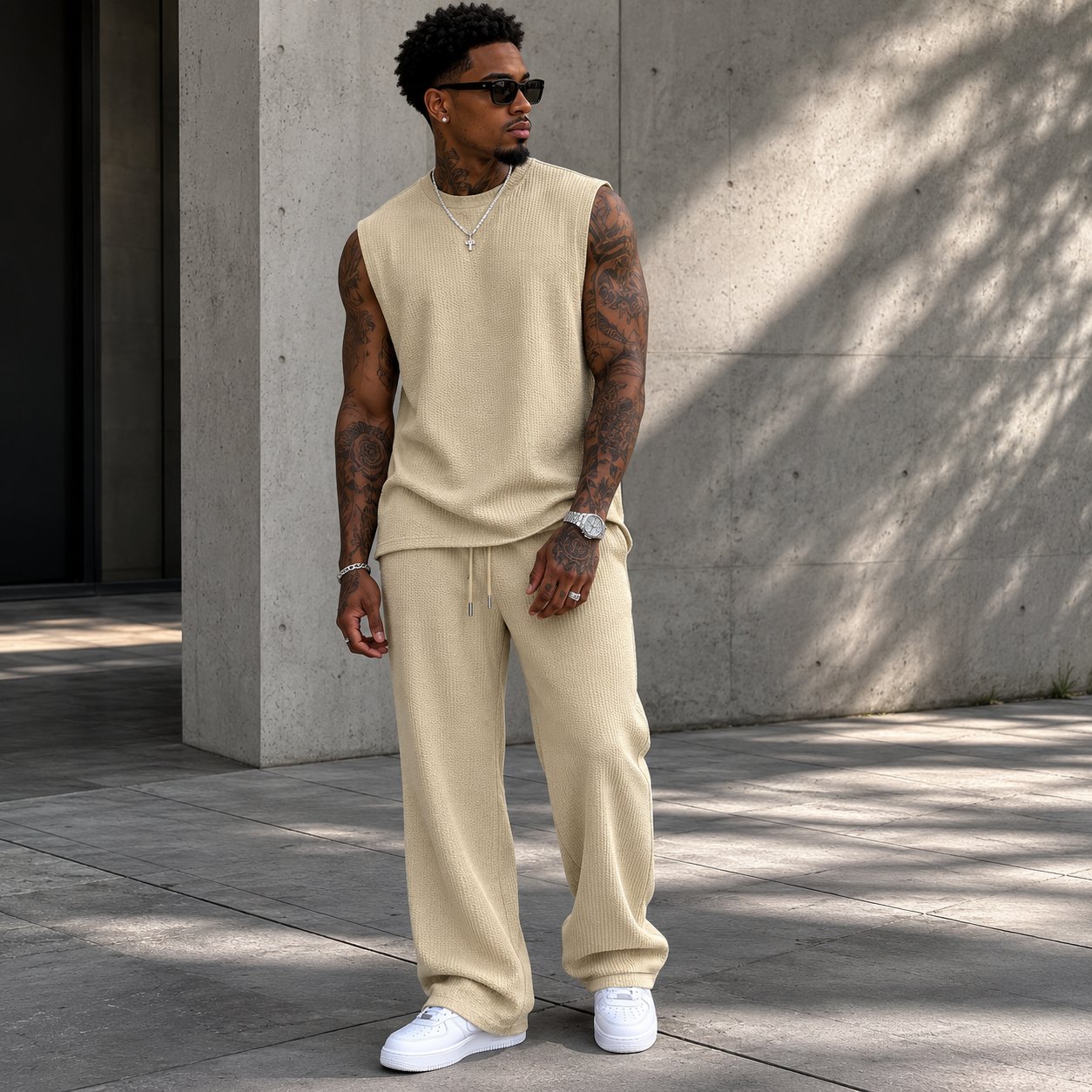 Sleeveless Lounge Set