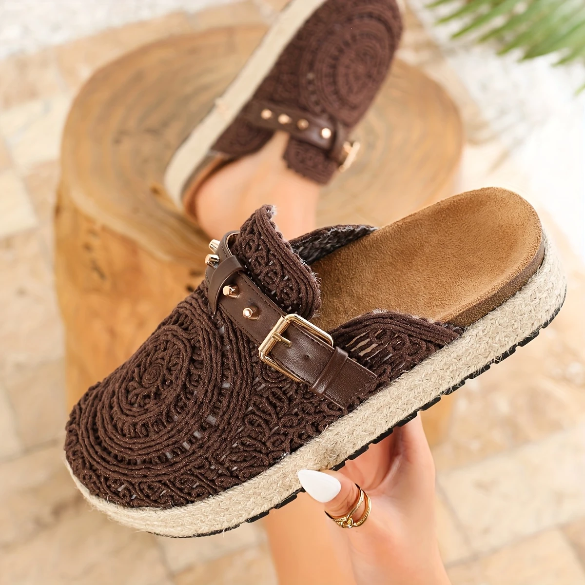 Women's Elegant Summer Vacation Style Slip-On Sandals