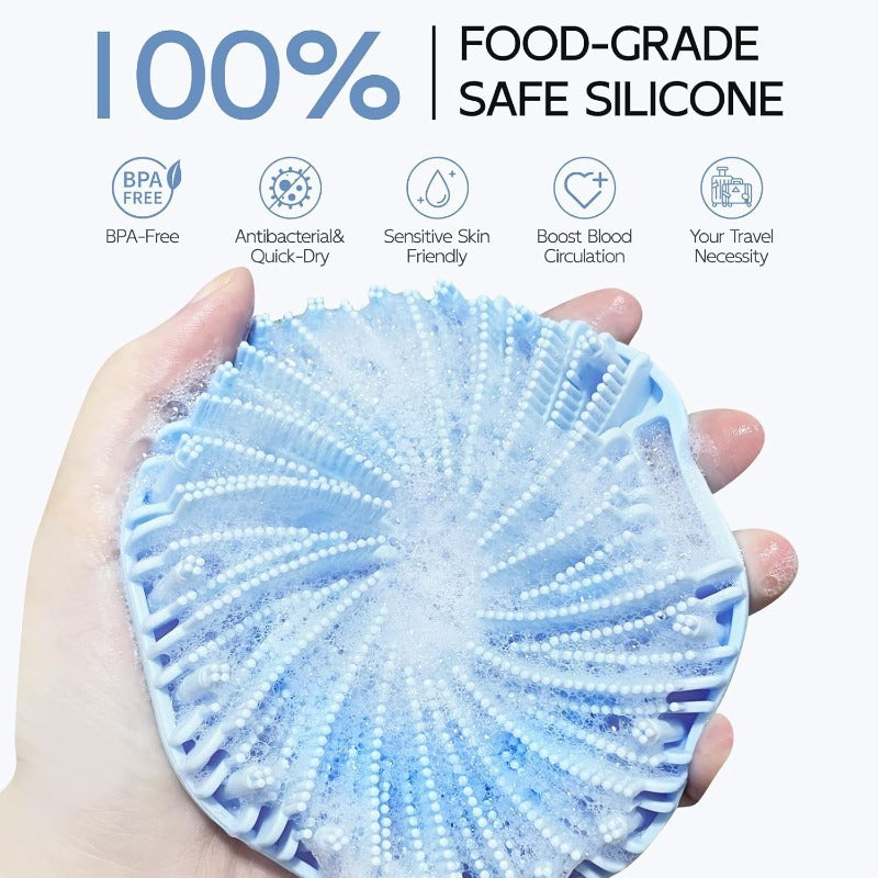 Silver-Infused Silicone Body Brush