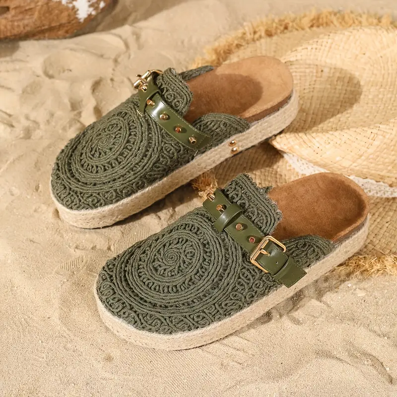 Women's Elegant Summer Vacation Style Slip-On Sandals