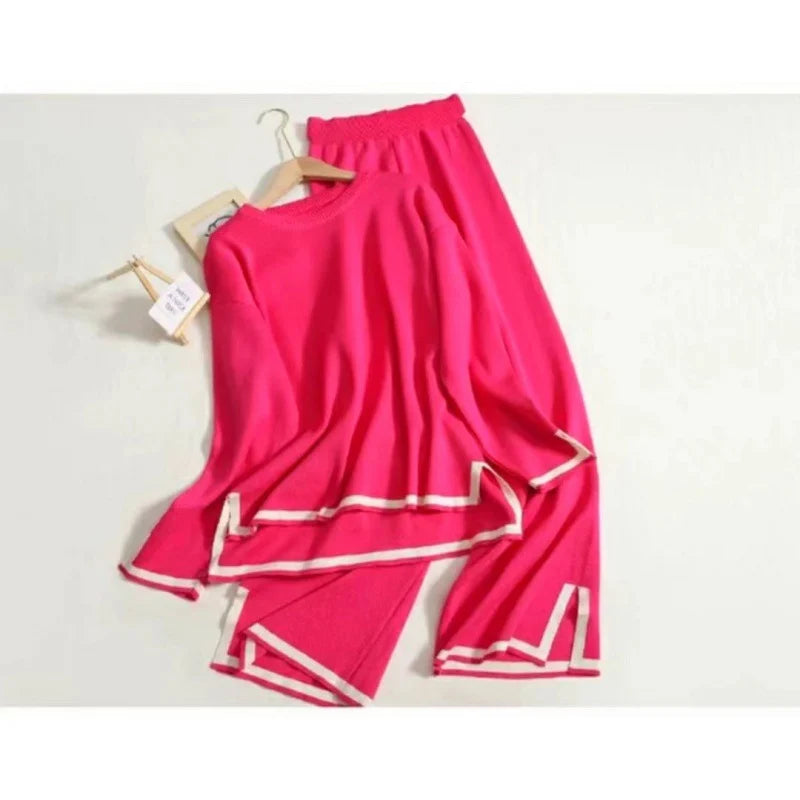 Classy Elastic Knit Lounge Set (Universal size Fit)