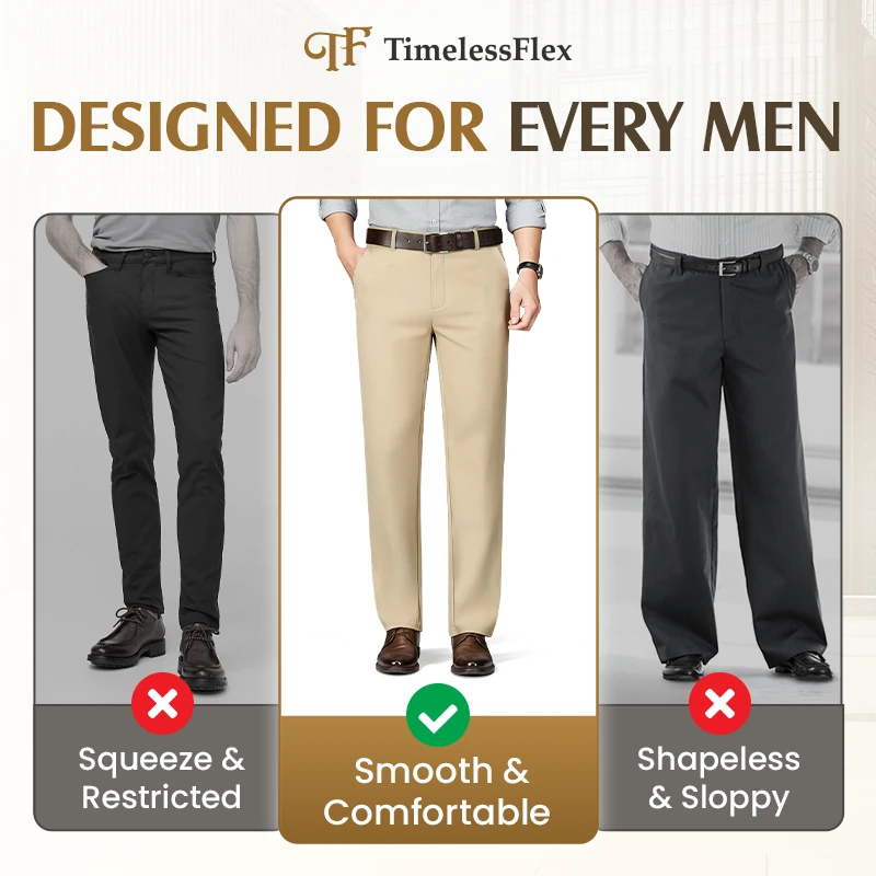 TimelessFlex - CHRISTMAS SALE 70% OFF | Men's High Stretch Straight Fit Pants