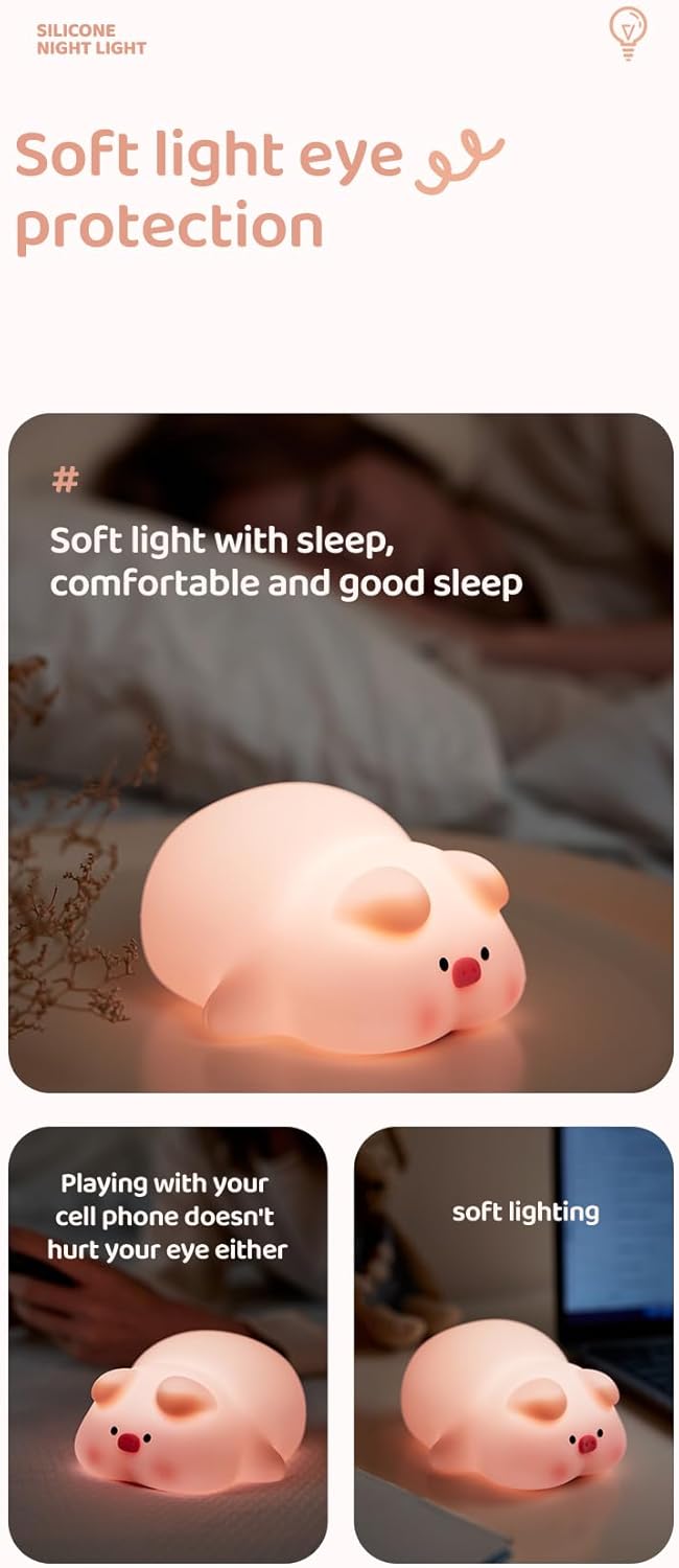 LED- Cute Panda Night Light, Fun Gift for Boys Girls Babies Kids